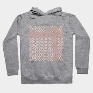 Steps into infinity, endless geometric pattern in Ethno Design Hoodie